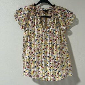 BANANA REPUBLIC Flutter Sleeve Top